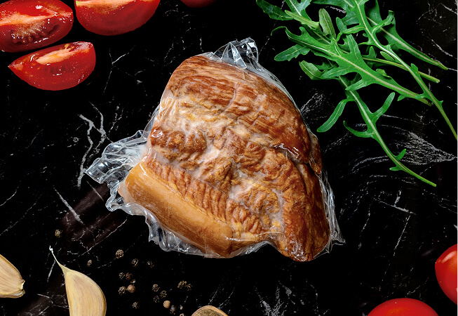 Heat shrinkable vacuum bags