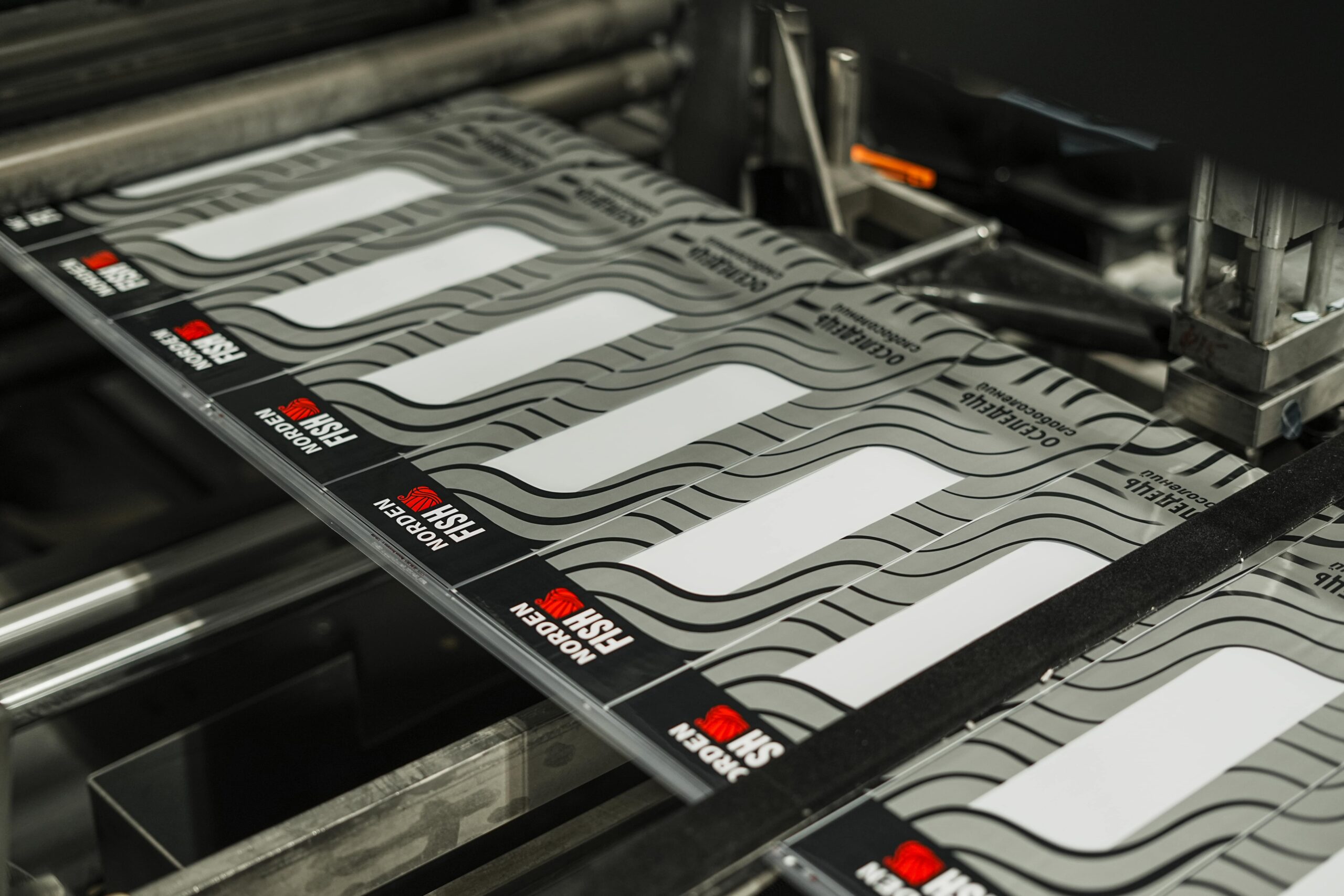 Professional printing on vacuum bags and thermoforming films